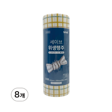 세이브 한장씩 빨아쓰는 주방 롤행주 베이지 245 x 300mm, 8개, 35개입