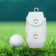 휴대용 골프공 파우치 라운딩 볼 주머니 클립 보관 가죽 용품, 1개, 상세페이지 참조