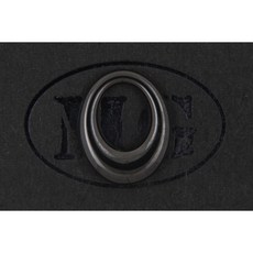 沐錦飾品材料DIY 精密陶瓷雙弧面偏洞橢圓 耐刮耐磨不易碎 @5入, (黑)5入/盒, 1個