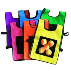 워크샵게임 야유회게임 팀빌딩 조끼 접착식 접착볼조끼 공붙이기, 블루, 1개