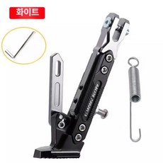 스탠드 사이드 삼발이 튜닝 알루미늄 모터 오토바이, CNC 조절식 실버