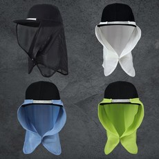 자전거두건 스포츠두건 원아더 캡선가드 햇빛가리개 낚시두건 자외선차단 매쉬소재, 라임