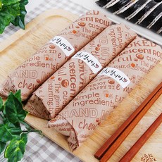 김밥포장지 30cm 건강한김밥 O3030 (코팅), 1세트, 100개