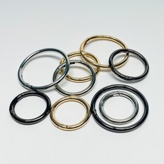 파크라이프 대형 41-60mm 원형 카라비너 고급 O링, 1개, 건블랙_60