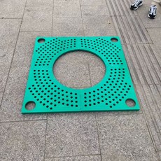 나무 보호판 조경 철제 가로수 커버 덮개 고정 에메랄드 800x800x30mm, 1개, 에메랄드그린, 1000x1000x30mm