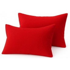 COTTON STICH 유아용 베개 커버 2개 세트 미니 베개 커버 600수 면 아동용 부드럽고 가벼운 베개 커버 (와인 유아 30.5 x 40.6cm(12 x 16인치, Toddler 16x20 Zipper, 레드 솔리드