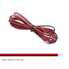 전기 와이어 주석 도금 스트립 연장 자동차 LED 빨간색 오토바이 검정색 케이블 구리 트럭 절연 PVC 라이트용 2PIN, 26AWG, 5미터, 2Pin Led Wire