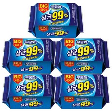 무궁화 살균99% 세탁비누, 450g, 5개