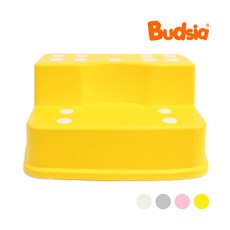 [버드시아] 프리미엄 비비드 2단 유아 디딤대 2026 New 컬러 라인업, 옐로우, 1개