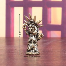 純黃銅自由女神像擺件, 1個