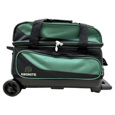 Ebonite Transport II 雙球拉桿式保齡球袋 (多色任選-代理商公司貨), Green, 1個