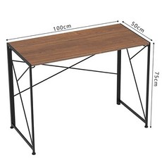 컴퓨터 책상 ㄱ자형 책장 모서리, 체스트넛 1m 접이식 책상 바퀴 포함