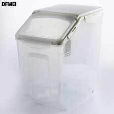 DFMEI 日式廚房家用米桶塑料儲米箱密封米缸防蟲防潮加厚麪粉桶, 1個, 日式米桶