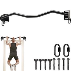 Kipika 딥 벨트가 있는 풀업 밴드 - 턱걸이 바디 스트레칭 및 근력 훈련을 위한 조절 가능한 저항 - 튼튼한 탄성 스트랩 및 금속 체인 홈 체육관 운동에 적합 15596, M 타입 풀업 바