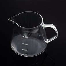내열유리 로하티 커피서버 600ml 계량 핸드드립서버 눈금커피서버