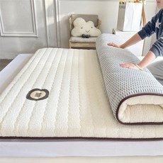 기모 매트리스 추동 보온 램스울 매트리스, 8cm, 흰색