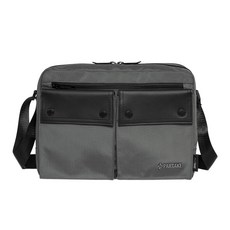 PARTAKE 男士斜背包 時尚簡約 輕巧耐磨 多隔層收納, 灰