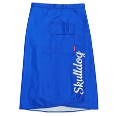 스컬독 남녀공용 골프 비치마 주머니 있는 초경량 레인 스커트 우비 비옷 레인코트 바람막이 케이프, 1개, 블루
