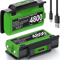 BEBONCOOL B100 Xbox 시리즈 One 컨트롤러 배터리용 충전식 2 x4800mWh(충전 케이블 포함), 01 B101