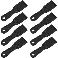 스크래퍼 껌칼 퍼티 나이프 8PCS 플라스틱 유연한 스크레이퍼 벽 테이프 붙이기 수리 석고 붙이기용 블랙 페인트 스패클 도구, 스크래퍼 껌칼 퍼티 나이프 8PCS 플라스틱 유연한 스