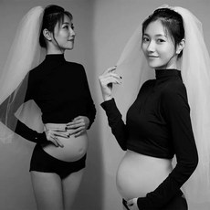 아우얼스룸 만삭사진 옷 셀프 의상 만삭촬영 컨셉 우아한 원 드레스