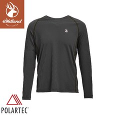 Wildland 荒野 男 Polartec 抗臭圓領長袖衣