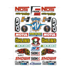 오토바이스티커 헬멧스티커 몬스터 레드불스티커 스쿠터 바이크 데칼 튜닝, 1개, 데칼 스티커 A135