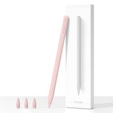 Uogic 유오직 애플펜슬 아이패드 전용 스마트 터치 펜슬 + 펜촉 3개 세트, 1개, 크림핑크