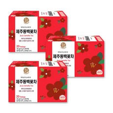 우리차 제주 동백꽃차, 3개, 20개입, 1.5g