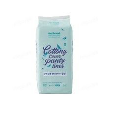 [노브랜드] 순면감촉 팬티라이너 일반 15cm - 90p x 2개 (무료배송) 생리대 / 중형 / 대형, 90개입
