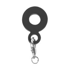 Reusable Hanging Straw Decors Silicone Keychain Pendant Heat Resistant Cup Accessory Silicone Textu, 1개, Black