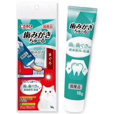 CIAO 肉泥味潔牙膏 貓咪潔齒牙膏 鮪魚肉泥味 日本製 CIAO牙膏 貓咪牙膏 肉泥牙膏, 18g, 1個, 肉泥味