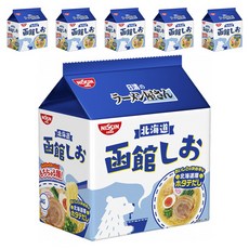닛신 라멘 가게 홋카이도 하코다테 시오라멘 5개입, 6개