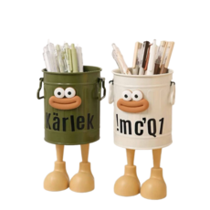 토브몰 캐릭터 다용도 연필꽂이 액세서리 소품 2p, 1세트, 그린+화이트