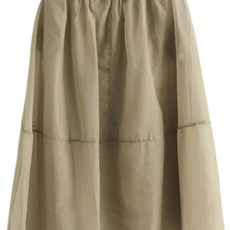 아우얼스룸 항아리치마여름 치마 밴딩 여성 스커트 항아리 플레어 쉬폰 롱