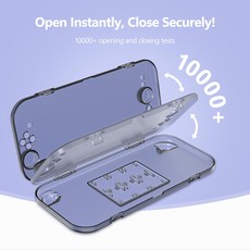 NEWDERY 스위치2 전용 짙은회색 반투명 초슬림 휴대용 여행 보호케이스, 1개, 흑색의, 4N4S0301000100