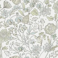 꽃무늬 벽지 수입 엔틱 플라워 접착식, 라이트퍼플