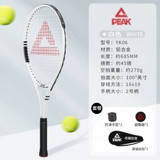 碳素網球拍正品旗艦店，回彈訓練器，單人打帶線，初學者大學生適用, 單拍-捲雲白（僅帶拍包）, 1個