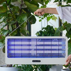 Inoq 더길어진 듀얼 블루라이트램프 전격살충기 타이머 리모컨형 60W업소용모기퇴치기 가정용해충퇴치기, Inoq 해충퇴치기 60W