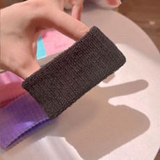 日系運動毛巾護腕男女遮疤擦汗甜酷護手巾吸汗透氣學院風表演腕帶, 1個, 黑1只