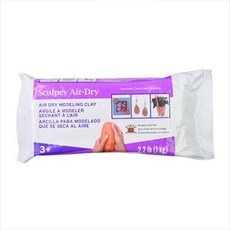스컬피 자연건조용 가벼운 클레이 갈색 1kg 낱개(Jsad2222T)