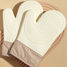 호담즈 300도 고온차단 오븐장갑, 1세트, 아이보리