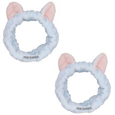 더자카 냐옹이 헤어밴드, 블루, 2개