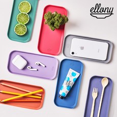 엘로니파파 모던 실리콘 다용도 트레이 이유식받침 욕실컵받침 수납함, 01)모던트레이, 터키블루