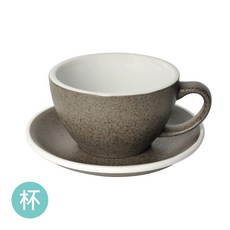 Loveramics Coffee Pro-Egg 拿鐵咖啡杯盤 300ml - 焦糖色, 花崗岩-單買杯子, 1個
