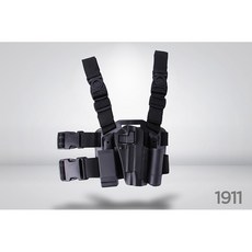 RST 紅星 CQC 硬殼快拔腿掛槍套 FOR 1911 黑色, 1個, 沙色