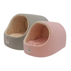 편안하고 아늑한 강아지 하우스 거실 집 실내강아지집 인테리어 깔끔한, 카키