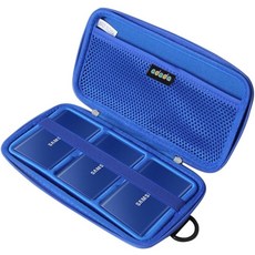 삼성 T7 터치 휴대용 SSD용 아다다 하드 여행용 케이스 1TB 2TB 500GB USB 3.2 외장 솔리드 스테이트 드라이브 3개 드라이브용 블랙, Sapphire Blue