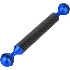 액션 카메라 수중 촬영을 위한 BGNing 다이빙 부력 팔 탄소 섬유 트레이 연장 홀더D20mm 10인치 블루, D20mm 10inch Blue