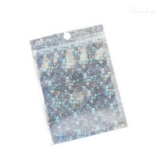 우깡몰 디자인 홀로그램 지퍼백 10x15cm 선물포장백, 별